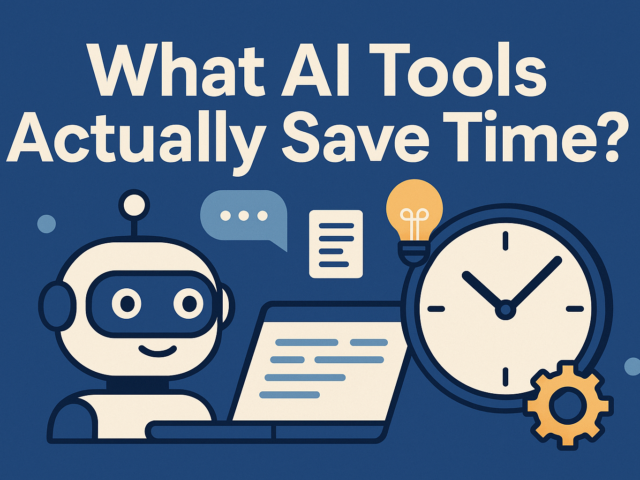 What AI Tools Actually Save Time? (Tested for a Week)